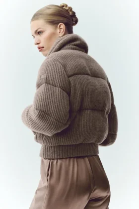 Kaszmirowy swetr puchowy Northstar – kolor Alpine Cocoa Heather