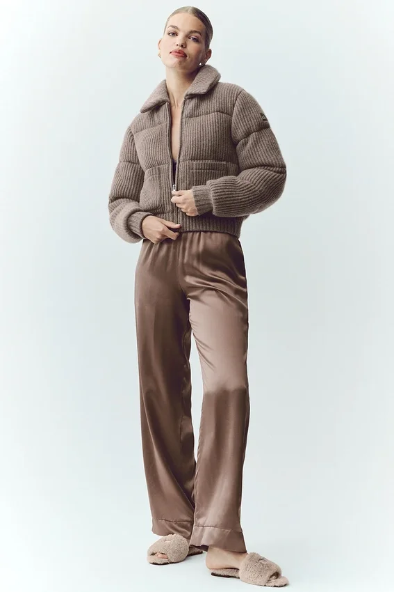 Kaszmirowy swetr puchowy Northstar – kolor Alpine Cocoa Heather