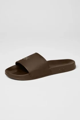 Klapki unisex „It Slide” – kolor Espresso