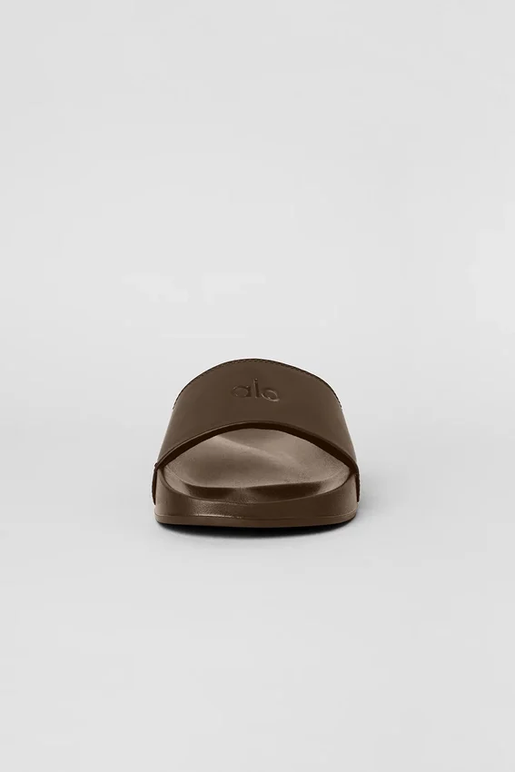 Klapki unisex „It Slide” – kolor Espresso