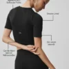 Koszulka Alo Softsculpt Precision z półrękawami – czarna