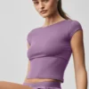 Koszulka „Alosoft Back for More” – kolor Plum Kiss