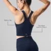 Koszulka bez rękawów Airbrush Real Bra – Navy