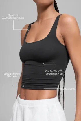 Koszulka bez rękawów Alo Softsculpt Precision – czarna