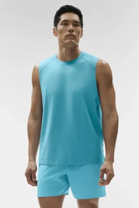 Koszulka bez rękawów Alo Vapor Muscle Tank – Blue Breeze