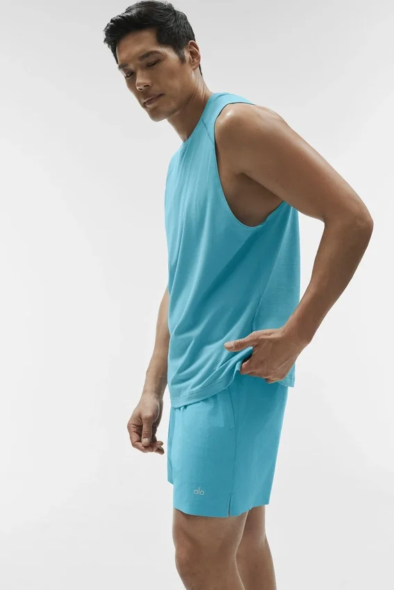Koszulka bez rękawów Alo Vapor Muscle Tank – Blue Breeze