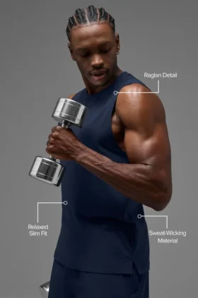 Koszulka bez rękawów Alo Vapor Muscle Tank – Navy