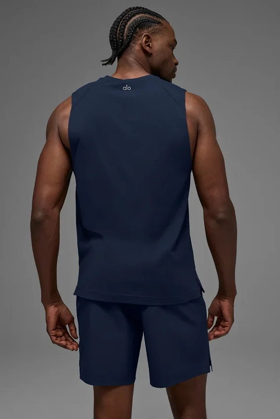 Koszulka bez rękawów Alo Vapor Muscle Tank – Navy