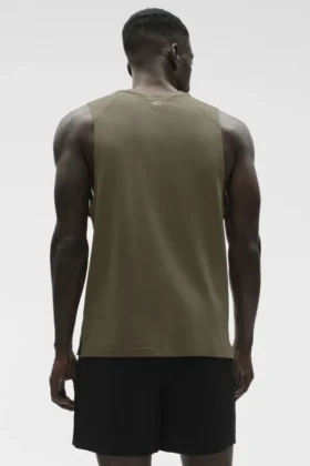 Koszulka bez rękawów Alo Vapor Muscle Tank – Olive Tree