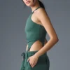 Koszulka bez rękawów Alosoft Ribbed Revelation – kolor Winter Ivy