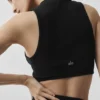 Koszulka bez rękawów Wellness Rib Flaunt – czarna