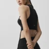 Koszulka bez rękawów Wellness Rib Flaunt – czarna