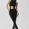Koszulka bez rękawów Wellness Rib Flaunt – czarna