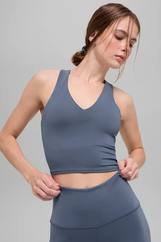 Koszulka bez rękawów z efektem „Airbrush Real Bra” – Bluestone