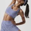 Opaska Gingham Airlift So Smooth – granatowa w kratkę