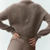 Koszulka polo z kaszmiru Northstar – kolor Alpine Cocoa Heather
