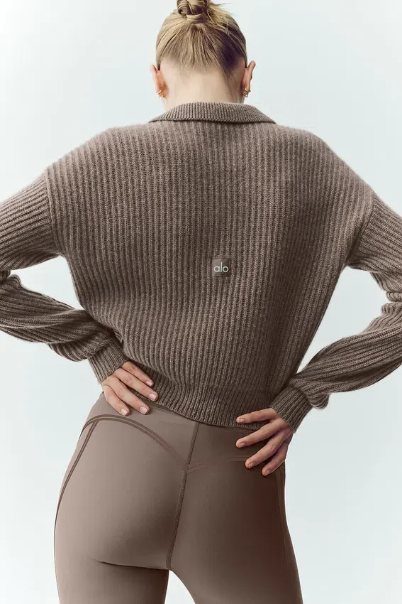 Koszulka polo z kaszmiru Northstar – kolor Alpine Cocoa Heather