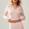Szorty z kaszmiru High-Waist „Embrace” – matowy róż