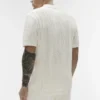 Koszulka polo z krótkim rękawem Coastline Knit – kolor kości słoniowej