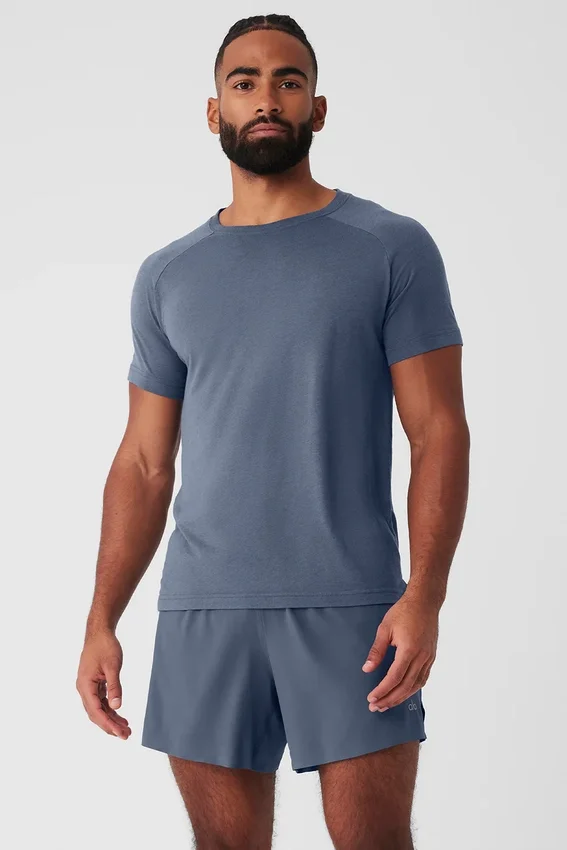 Koszulka Triumph Raglan – kolor Bluestone