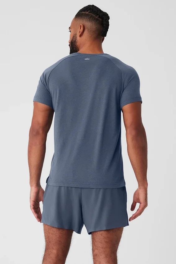 Koszulka Triumph Raglan – kolor Bluestone