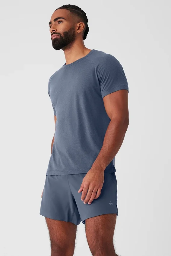 Koszulka Triumph Raglan – kolor Bluestone