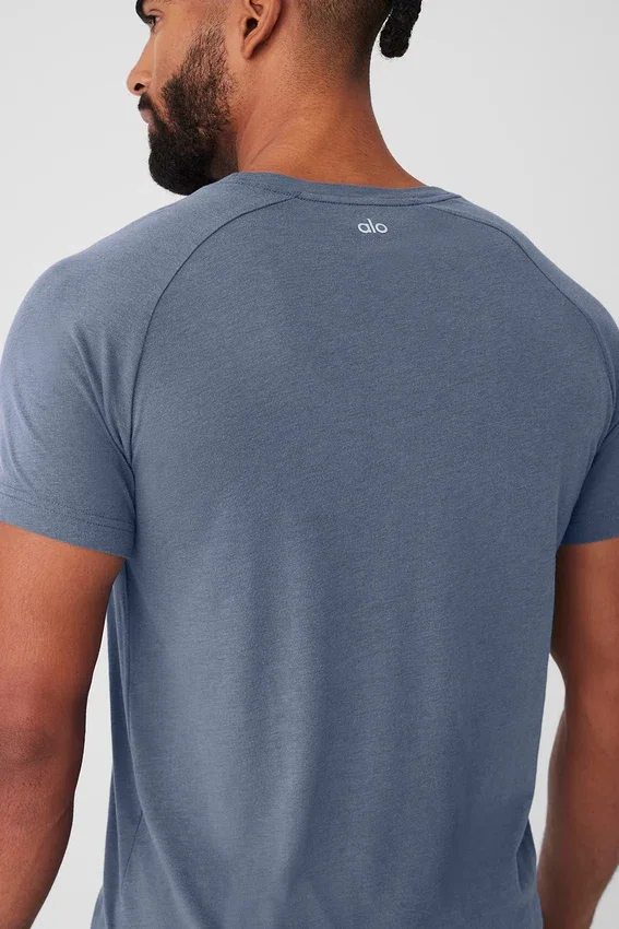 Koszulka Triumph Raglan – kolor Bluestone