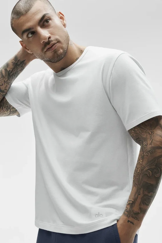 Koszulka uliczna Essential z krótkim rękawem – White
