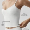 Koszulka z biustonoszem Airbrush Refined – biała