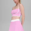 Koszulka z biustonoszem Airbrush Streamlined – Candy Heart Pink/White