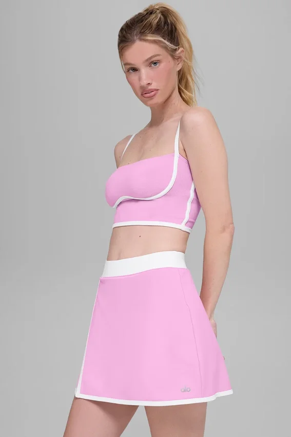 Koszulka z biustonoszem Airbrush Streamlined – Candy Heart Pink/White
