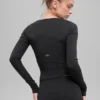 Koszulka z długim rękawem Alo Softsculpt Precision – czarna