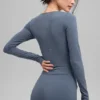 Koszulka z długim rękawem Alo Softsculpt Precision – kolor Bluestone