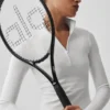 Koszulka z długim rękawem Alo Softsculpt Precision z zamkiem 1/4 – biała