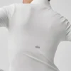 Koszulka z długim rękawem Alo Softsculpt Precision z zamkiem 1/4 – biała