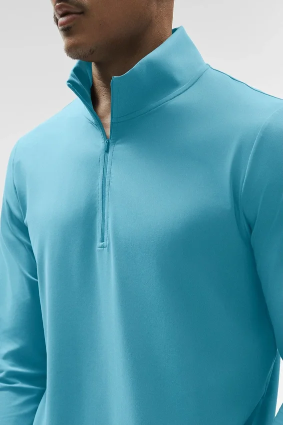 Koszulka z długim rękawem Conquer 1/4 Zip Reform – Blue Breeze