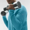 Koszulka z długim rękawem Conquer 1/4 Zip Reform – Blue Breeze