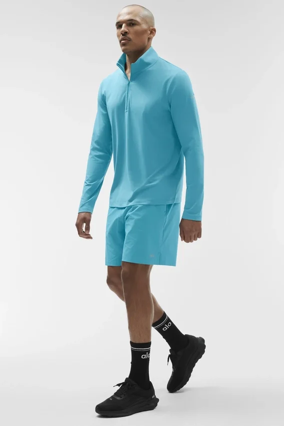 Koszulka z długim rękawem Conquer 1/4 Zip Reform – Blue Breeze
