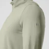 Koszulka z długim rękawem Conquer 1/4 Zip Reform – Limestone