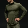 Koszulka z długim rękawem Conquer 1/4 Zip Reform – zielono-oliwkowa