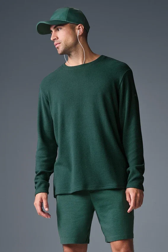 Koszulka z długim rękawem Elevate Waffle – Winter Ivy