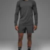 Koszulka z długim rękawem i okrągłym dekoltem Alo Vapor – Anthracite
