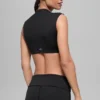 Koszulka z krótkim rękawem Alo Softsculpt Capped out – czarna