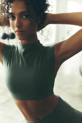 Koszulka z krótkim rękawem Alo Softsculpt Capped out – kolor Clover Green