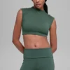 Koszulka z krótkim rękawem Alo Softsculpt Capped out – kolor Clover Green