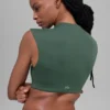 Koszulka z krótkim rękawem Alo Softsculpt Capped out – kolor Clover Green