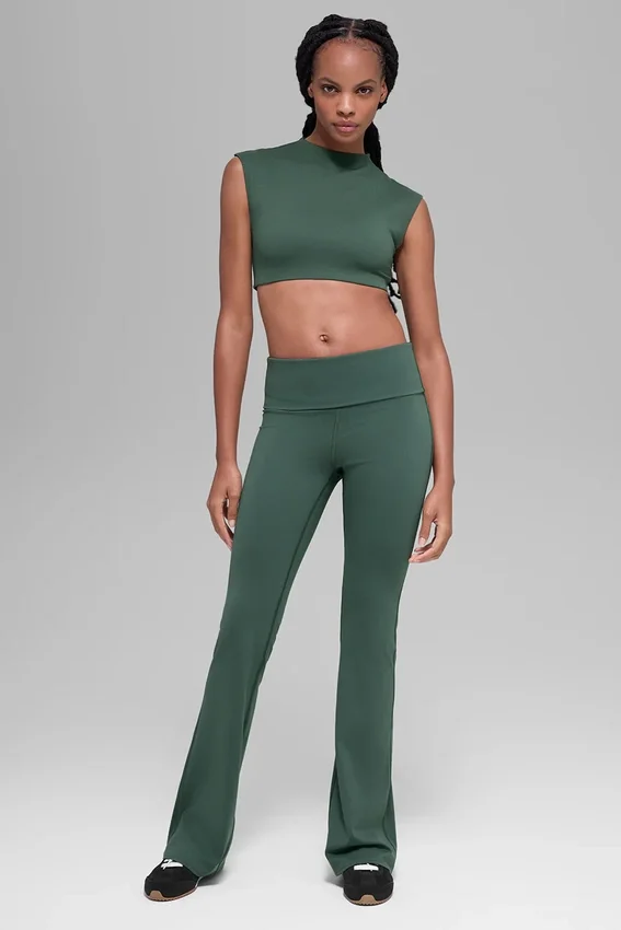 Koszulka z krótkim rękawem Alo Softsculpt Capped out – kolor Clover Green