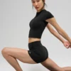 Koszulka z krótkim rękawem Alo Softsculpt Precision – czarna