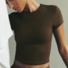 Koszulka z krótkim rękawem Alo Softsculpt Precision – Espresso