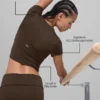 Koszulka z krótkim rękawem Alo Softsculpt Precision – Espresso